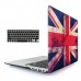 MacBook Air 11.6" (Model : A1370 / A1465) - 2 in 1 Clear Matte UK Flag Soft-Touch Plastic Hard Case Cover & Silicone Keyboard Cover